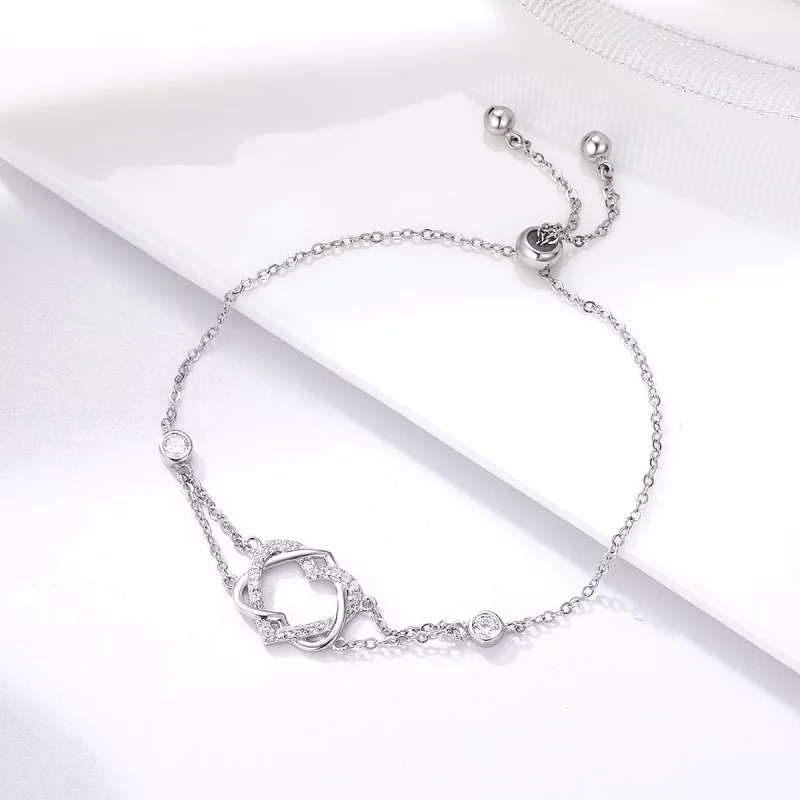 (image pour) Bracelet Style PANDORA Amour Cardiogramme - SCB022 - Afficher 5