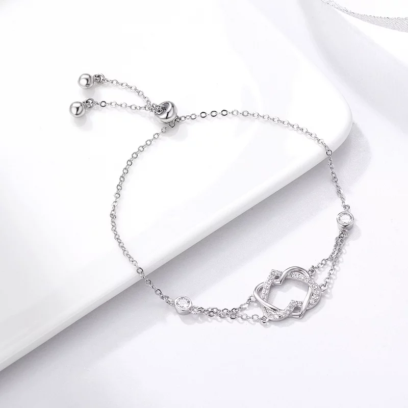 (image pour) Bracelet Style PANDORA Amour Cardiogramme - SCB022 - Afficher 6