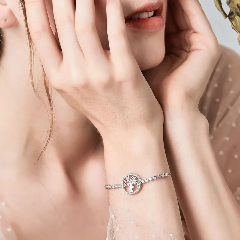 (image pour) Bracelet Style PANDORA Arbre de vie lumineux - SCB035 - Afficher 2