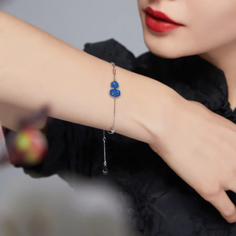 (image pour) Bracelet style Pandora avec des fleurs de Phlox - BSB073 - Afficher 3