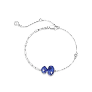 (image pour) Bracelet style Pandora avec des fleurs de Phlox - BSB073