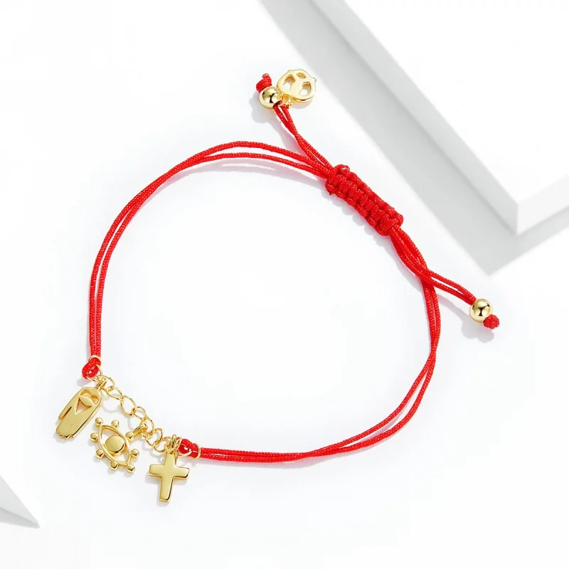 (image pour) Bracelet style Pandora avec symbole de chance - SCB226 - Afficher 3