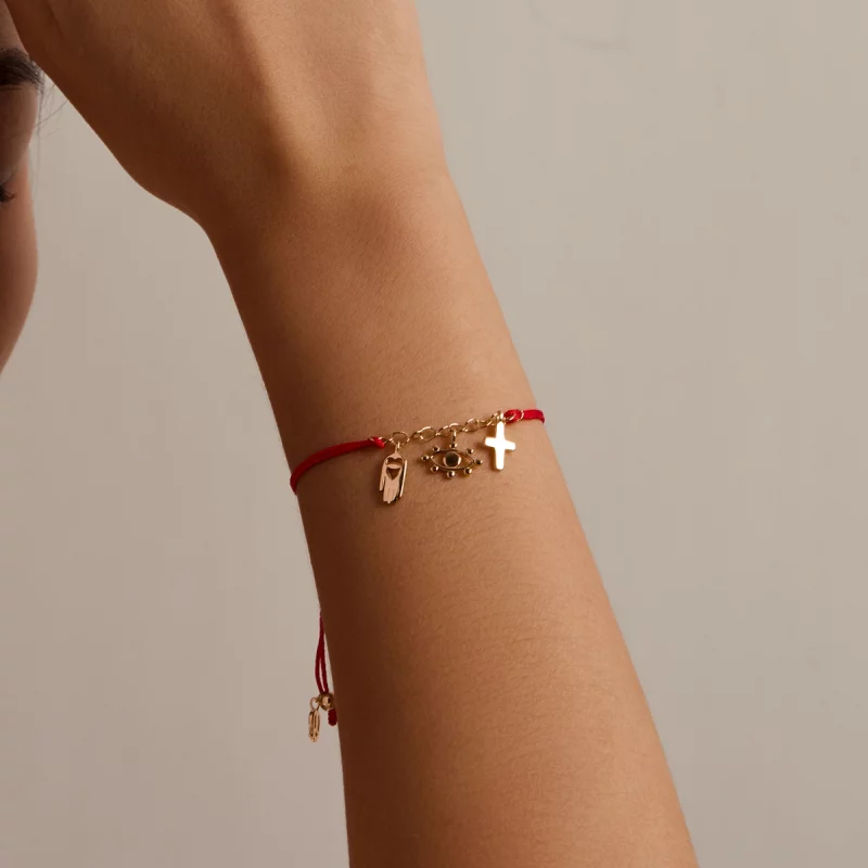 (image pour) Bracelet style Pandora avec symbole de chance - SCB226 - Afficher 7