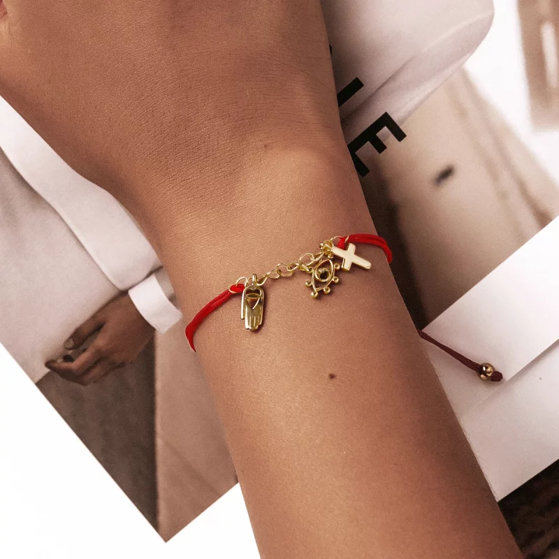 (image pour) Bracelet style Pandora avec symbole de chance - SCB226 - Afficher 8