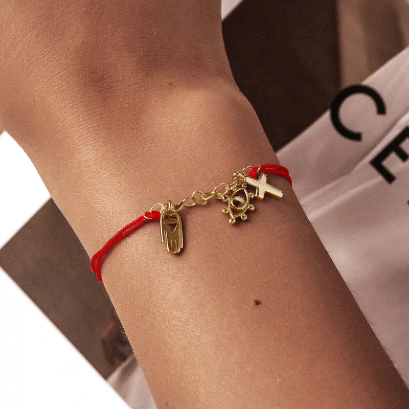 (image pour) Bracelet style Pandora avec symbole de chance - SCB226 - Afficher 9