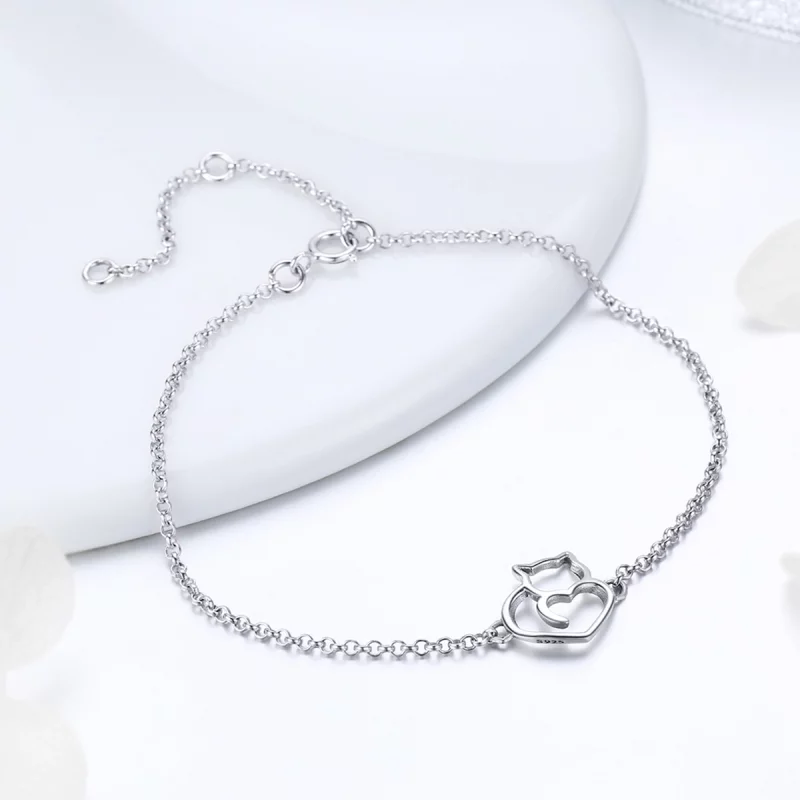 (image pour) Bracelet Style PANDORA Chat mignon - SCB102-C - Afficher 4