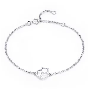 (image pour) Bracelet Style PANDORA Chat mignon - SCB102-C