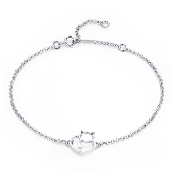 (image pour) Bracelet Style PANDORA Chat mignon - SCB102-C