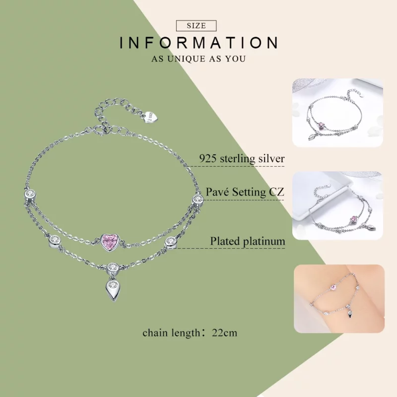 (image pour) Bracelet Style PANDORA Chérie - SCB090 - Afficher 5
