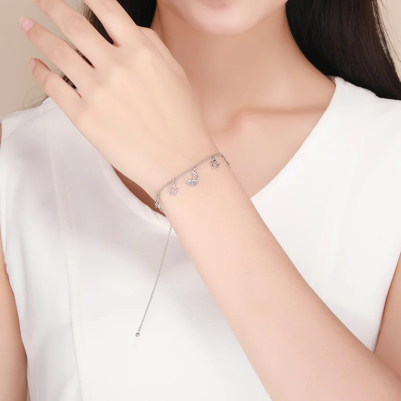(image pour) Bracelet Style PANDORA Ciel étoilé - SCB107 - Afficher 2
