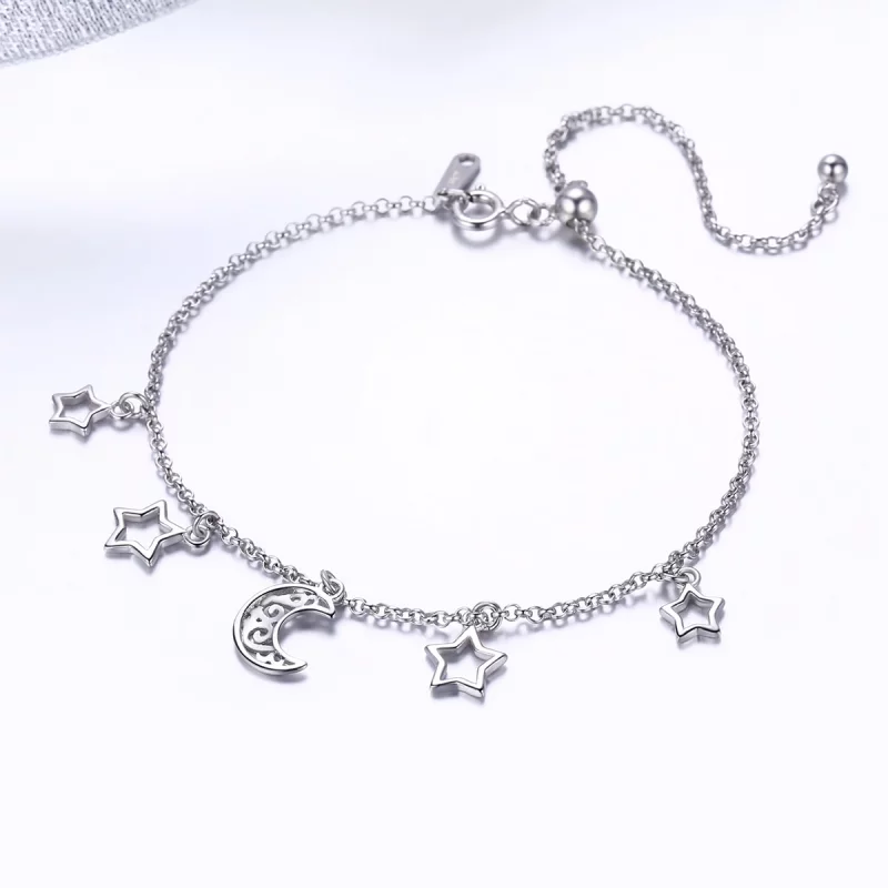 (image pour) Bracelet Style PANDORA Ciel étoilé - SCB107 - Afficher 4
