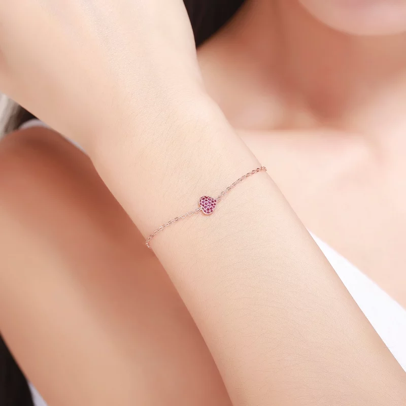 (image pour) Bracelet Style PANDORA Coeur élégant - SCB050 - Afficher 3