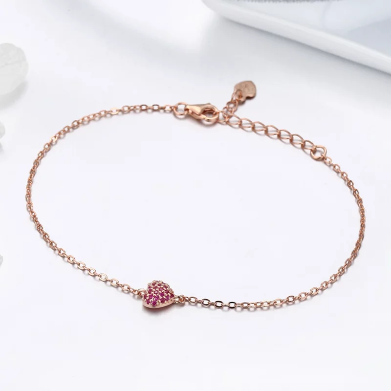 (image pour) Bracelet Style PANDORA Coeur élégant - SCB050 - Afficher 4