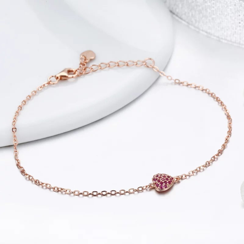 (image pour) Bracelet Style PANDORA Coeur élégant - SCB050 - Afficher 6
