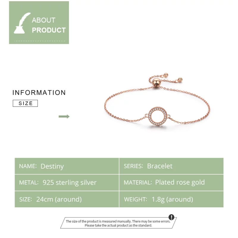 (image pour) Bracelet Style PANDORA destin - SCB030-C - Afficher 5