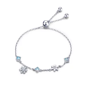 (image pour) Bracelet Style PANDORA Flocon de neige dansant - BSB001