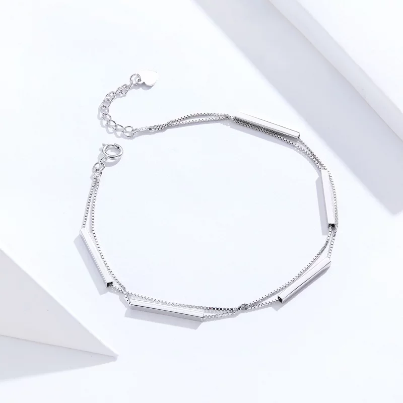 (image pour) Bracelet Style PANDORA Géométrie - SCB170 - Afficher 3