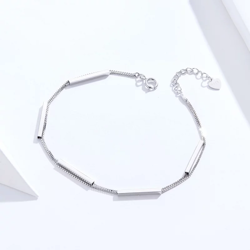 (image pour) Bracelet Style PANDORA Géométrie - SCB170 - Afficher 4