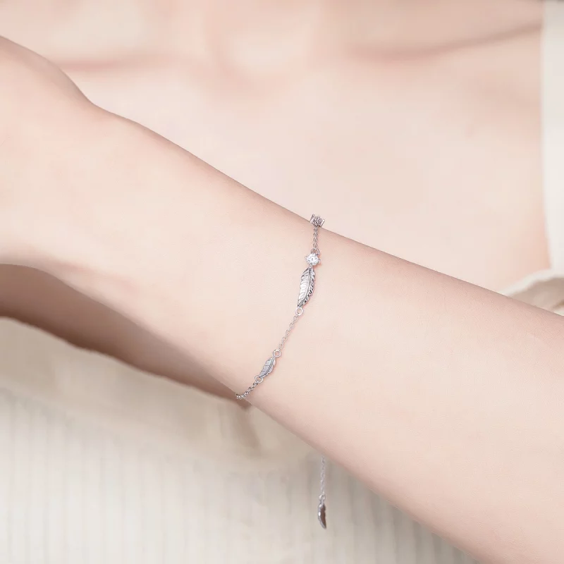 (image pour) Bracelet Style PANDORA La plume - SCB133 - Afficher 2