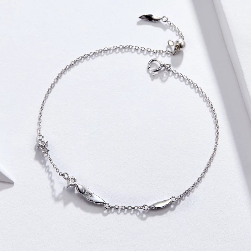 (image pour) Bracelet Style PANDORA La plume - SCB133 - Afficher 4