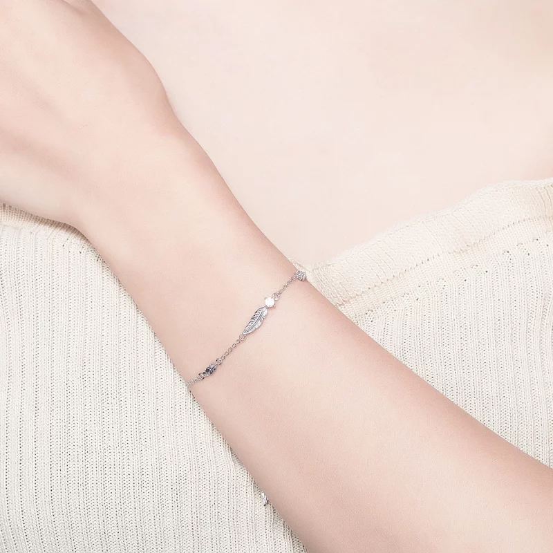 (image pour) Bracelet Style PANDORA La plume - SCB133 - Afficher 6