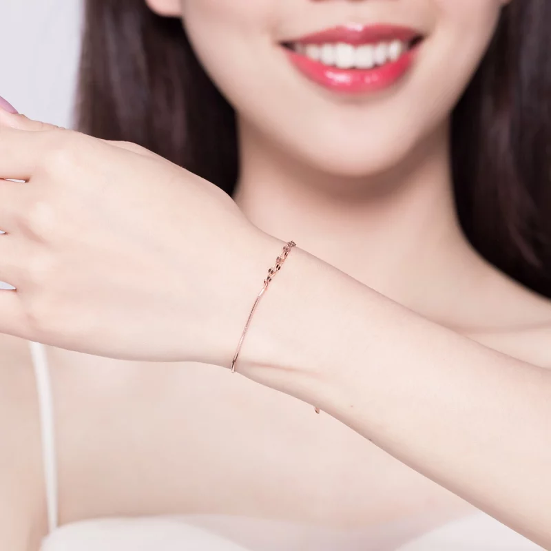 (image pour) Bracelet Style PANDORA Ligne simple - SCB149 - Afficher 2