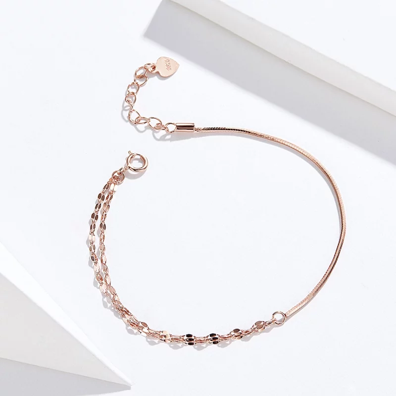 (image pour) Bracelet Style PANDORA Ligne simple - SCB149 - Afficher 4