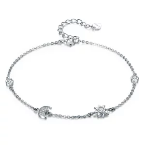Bracelet Style PANDORA Lune Soleil et Etoiles - SCB081 (image pour) Bracelet Style PANDORA Lune Soleil et Etoiles - SCB081