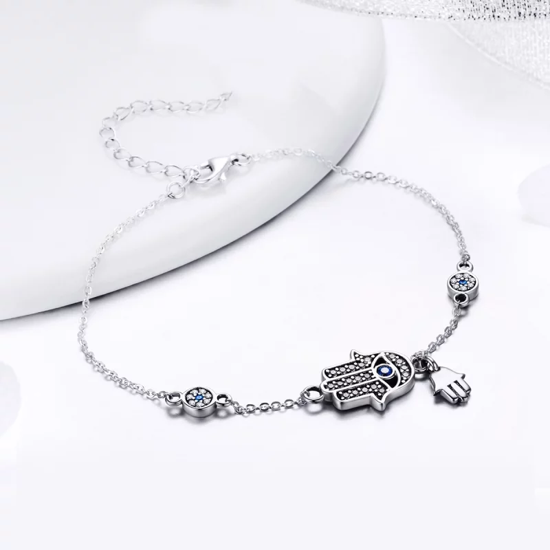 (image pour) Bracelet Style PANDORA Main de Fatima - SCB079 - Afficher 3
