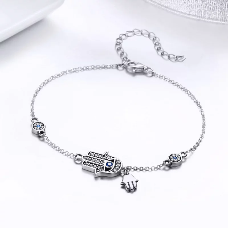 (image pour) Bracelet Style PANDORA Main de Fatima - SCB079 - Afficher 6