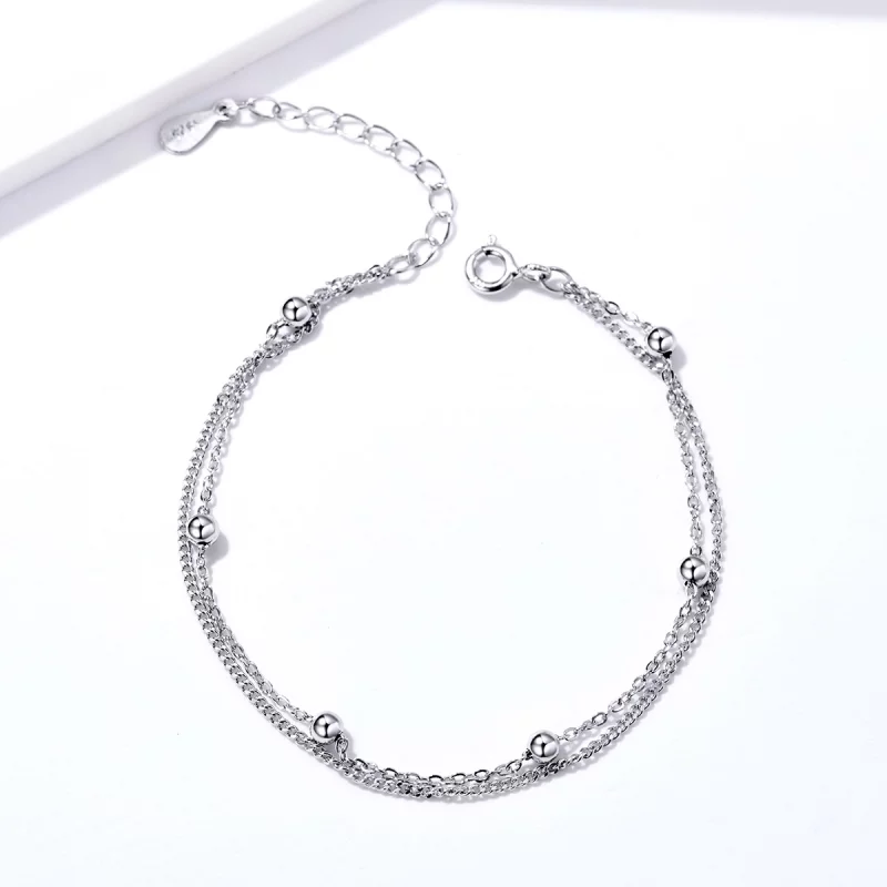 (image pour) Bracelet Style PANDORA Petites Perles - SCB131