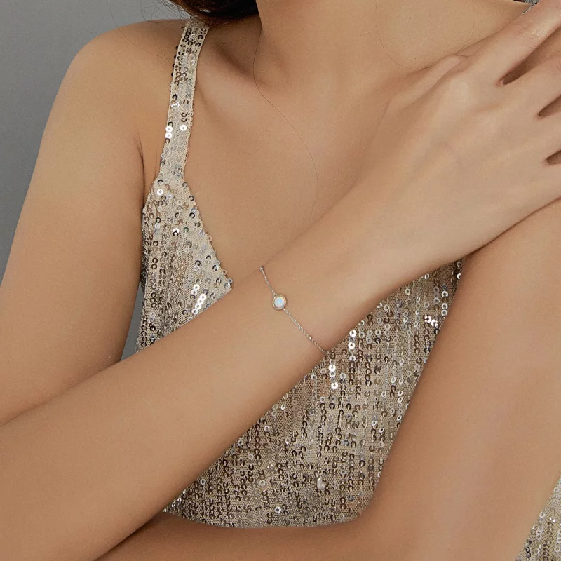 (image pour) Bracelet Style PANDORA Superbe opale - BSB054 - Afficher 7