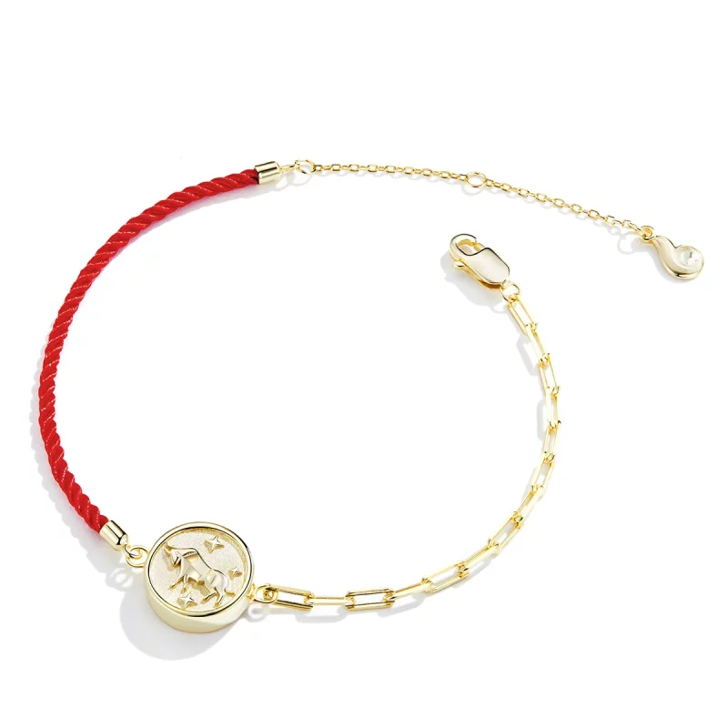 (image pour) Bracelet style Pandora Taureau - BSB075 - Afficher 2