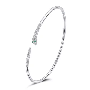 Jonc ouvert Style PANDORA Serpent - SCB206 (image pour) Jonc ouvert Style PANDORA Serpent - SCB206