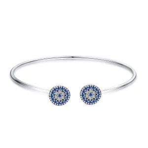 Jonc ouvert Style PANDORA Étoiles brillantes - SCB058 (image pour) Jonc ouvert Style PANDORA Étoiles brillantes - SCB058