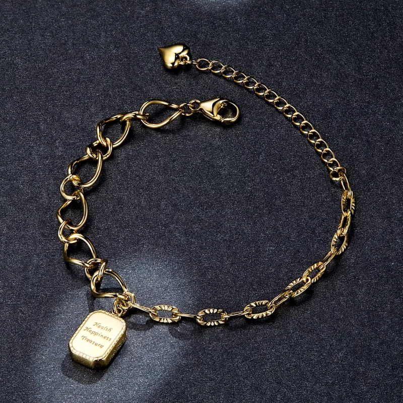 (image pour) Style Pandora Santé, Bonheur, Bracelet Trésor - BSB070 - Afficher 5
