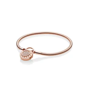 (image pour) Bracelet Cadenas Signature PANDORA Rose™ - 587757CZ