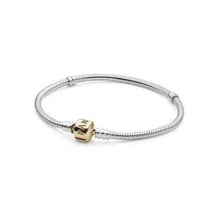 Bracelet à charms PANDORA - bicolore - 590702HG (image pour) Bracelet à charms PANDORA - bicolore - 590702HG
