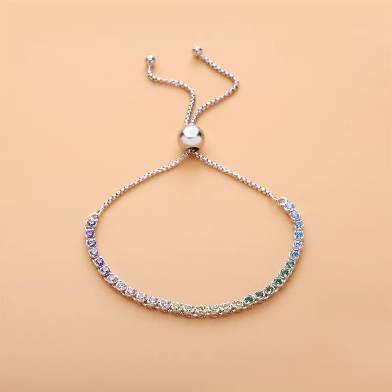 (image pour) Bracelet Cordon Étincelant Multicolore PANDORA France - 590524PCZMX - Afficher 2