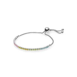 (image pour) Bracelet Cordon Étincelant Multicolore PANDORA France - 590524PCZMX