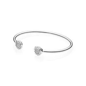 (image pour) Bracelet Jonc Ouvert PANDORA Signature - 590528CZ