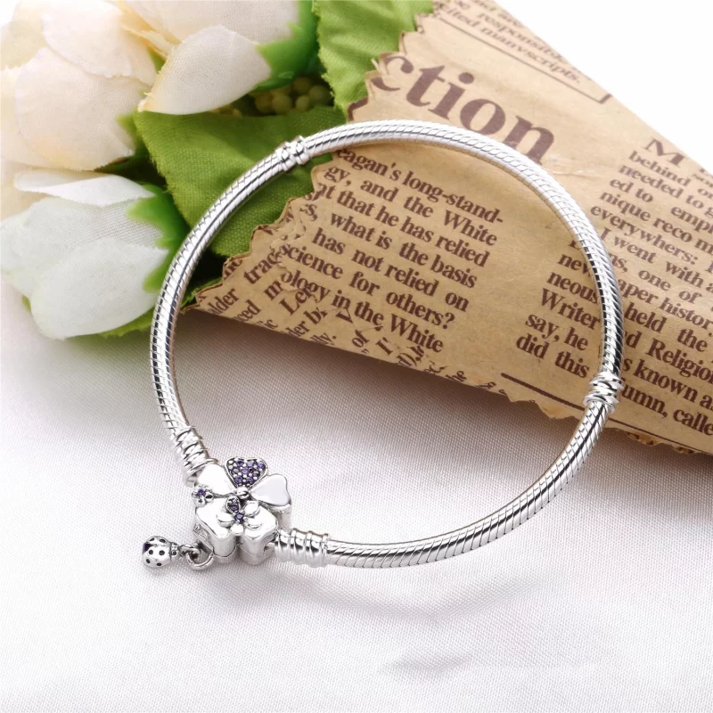 (image pour) Bracelet Moments en Argent, Fermoir Prairie de Fleurs Sauvages PANDORA France - - Afficher 3