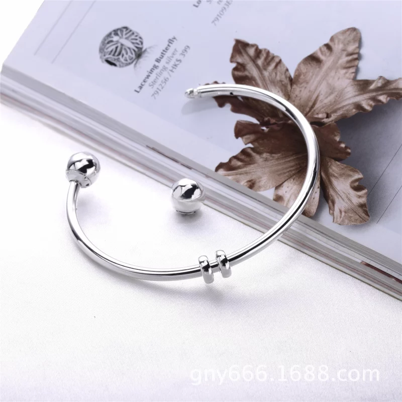 (image pour) Bracelet Pandora 596477 - Bracelet Jonc Ouvert Moments - Afficher 4