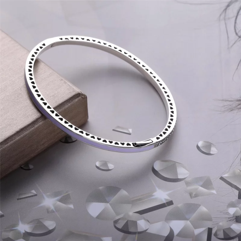 (image pour) Bracelet Pandora Signature Pandora 590537EN66 - Bracelet Coeurs Lumineux Femme - Afficher 3