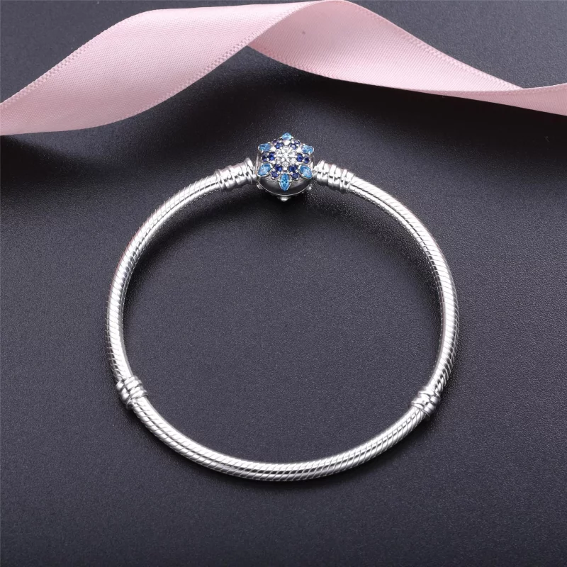 (image pour) PANDORA - Bracelet en Argent, Flocon de neige Classique - PE00029-1 - Afficher 2