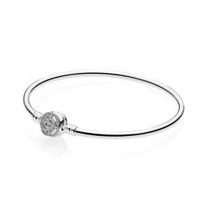 (image pour) PANDORA - Bracelet Jonc Disney, La Belle et La Bête - 590748CZ