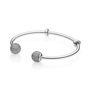 (image pour) PANDORA - Bracelet Jonc Ouvert Moments - 596438CZ