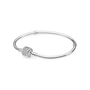 (image pour) PANDORA - Bracelet Moments en Argent, Fermoir Signature - 590723CZ