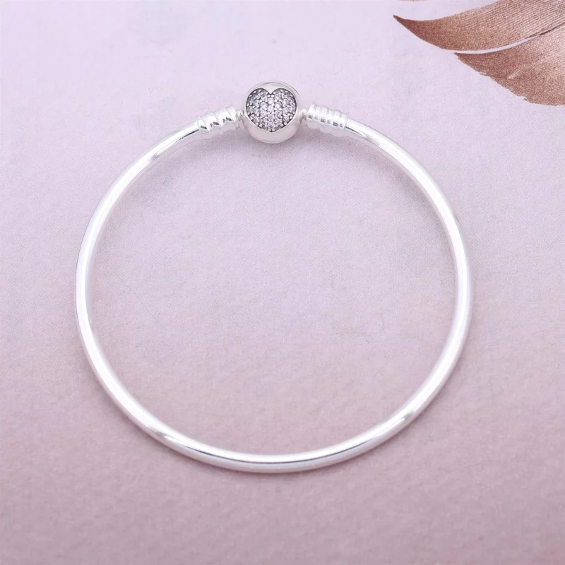 (image pour) PANDORA - Cercle d'amour, cz rose poudré - 590716PCZ - Bracelets - Afficher 2