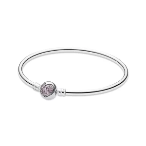 (image pour) PANDORA - Cercle d'amour, cz rose poudré - 590716PCZ - Bracelets